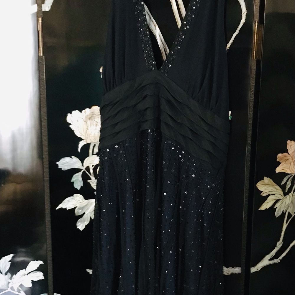 Halter dress with lots of hand beading
